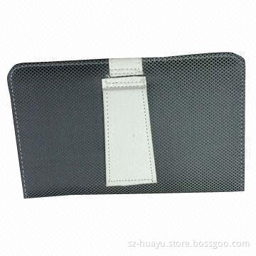 7-inch Black and White Color Leather Keyboard